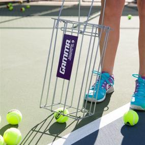 img 1 attached to Gamma Sports Tennis Ballhoppers: Durable, Convenient, and Stylish - Multiple Styles and Colors, Easy Pickup and Storage - Holds 50 to 140 Tennis Balls