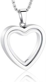 img 4 attached to 💗 Heartfelt Stainless Steel Glass Cremation Necklace: A Memorable Keepsake for Ashes
