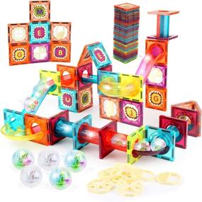 img 4 attached to 🧲 Magnetic Building Fun with Lubeey Glowing Blocks: Unleash Creativity