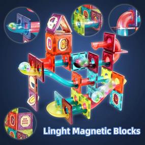 img 3 attached to 🧲 Magnetic Building Fun with Lubeey Glowing Blocks: Unleash Creativity