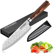 7 inch santoku knife with sheath - japanese high carbon stainless steel chef's knife for home and restaurant (7-inch santoku knife) logo