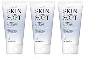 img 3 attached to 🧴 Set of 3 Avon Skin So Soft Fresh & Smooth Sensitive Skin Body Hair Removal Cream