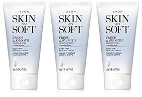 img 2 attached to 🧴 Set of 3 Avon Skin So Soft Fresh & Smooth Sensitive Skin Body Hair Removal Cream