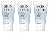 🧴 set of 3 avon skin so soft fresh & smooth sensitive skin body hair removal cream logo