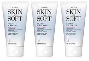 img 4 attached to 🧴 Set of 3 Avon Skin So Soft Fresh & Smooth Sensitive Skin Body Hair Removal Cream