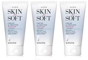 img 1 attached to 🧴 Set of 3 Avon Skin So Soft Fresh & Smooth Sensitive Skin Body Hair Removal Cream