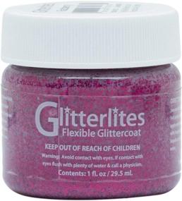 img 4 attached to Angelus Paint Glitterlites Oz Razzberry