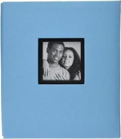 img 2 attached to Stylish K&amp;Company Faux Leather Post Bound Window Album 8.5&#34;X11&#34;-Blue: Preserve Your Memories in Elegance