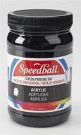 🎨 32-ounce speedball black acrylic screen printing ink logo