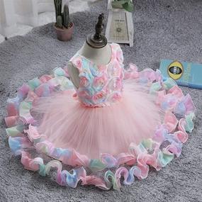 img 3 attached to 👸 Fairy Princess Wedding Dresses with Super Ruffles for Girls' Clothing