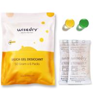 🔋 highly effective 6packs rechargeable desiccant packets with indicator logo
