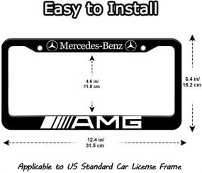 img 3 attached to License Plate Frames For AMG(2 Pack)