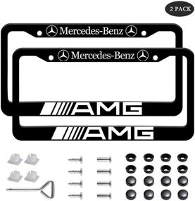 img 4 attached to License Plate Frames For AMG(2 Pack)