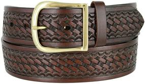 img 3 attached to Basketweave Uniform Genuine Leather Brown