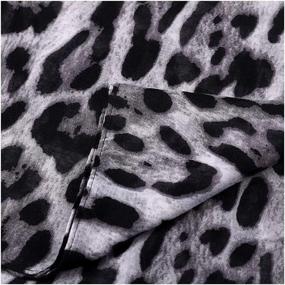 img 1 attached to 🐆 Soft Lightweight Leopard Animal Print Women's Everyday Scarf - 90x180cm Rectangle Shape