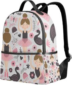 img 3 attached to 🩰 Stylish Backpack Ballerina Schoolbag for 1st-3rd Grade: Top Choice among Backpacks