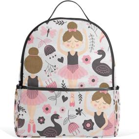 img 4 attached to 🩰 Stylish Backpack Ballerina Schoolbag for 1st-3rd Grade: Top Choice among Backpacks