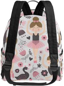 img 2 attached to 🩰 Stylish Backpack Ballerina Schoolbag for 1st-3rd Grade: Top Choice among Backpacks