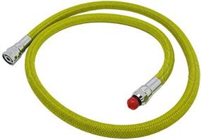 img 1 attached to 🤿 Scuba Choice 36" Nylon Braided Yellow Low Pressure Regulator Hose – Enhanced Dive Safety Equipment