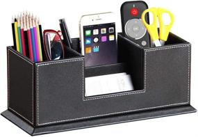 img 4 attached to Multi Function Stationery Organizer Business Nightstand