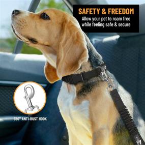 img 3 attached to 🐶 Adjustable Safety Dog Seatbelt – Active Pets Dog Car Harness, Durable Seat Belt for Dogs – Suitable for Large, Medium & Small Pets