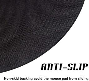 img 2 attached to 🐆 Knseva Leopard Grain Print Round Mouse Pad: Customized Non-Slip Comfort for Efficient Work on Computer