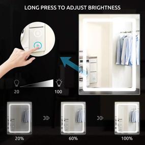 img 1 attached to YOUDENOVA 24 X 32 Inch LED Bathroom Mirror: Anti-Fog, Dimmable Touch Control, Adjustable Color, Waterproof