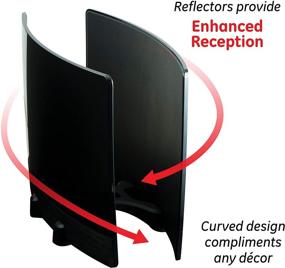 img 1 attached to 📺 GE Ультрапро Оптима Телевизионная антенна: Усилите сигнал с рефлекторной панелью для приема высококачественного цифрового сигнала в формате 4К на дальние расстояния, совместима с смарт-телевизорами - В комплекте 10-футовый коаксиальный кабель (черный, 34137)