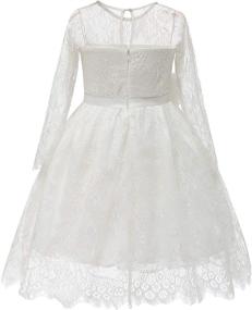 img 1 attached to Vintage Lace Flower Girl Dress - Short Party Dresses for Kids