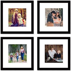 img 4 attached to 🖼️ Decorate Walls with 12x12 Black Picture Frame Set - Square Photo Frame for Home or Office Décor