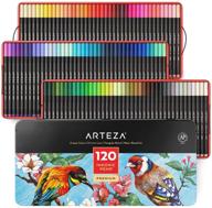 arteza inkonic fineliners: set of 120 fine tip markers with color numbers, 0.4mm tips, ergonomic barrels, brilliant assorted colors | ideal art supplies for coloring, drawing & detailing logo