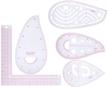 measuring l‑shaped dressmaking template designers logo