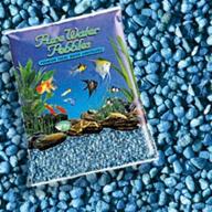 💦 vibrantly colored pure water pebbles aquarium gravel - 25lb neon blue bag logo