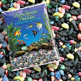 img 2 attached to 💦 Vibrantly Colored Pure Water Pebbles Aquarium Gravel - 25lb Neon Blue Bag
