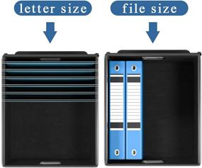 img 2 attached to 🗂️ Enhanced Collapsible Office File Storage Box with Lid, Huolewa Lattice Linen Document Organizer, Versatile Hanging Filing Box for Letter/Legal Folder, Stylish Home File Storage Solutions