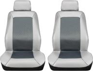 pilot automotive slate gray seat cover pair with microban (mic-053) logo