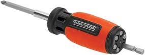 img 3 attached to Отвертка BLACK+DECKER с функцией Push and Pick, набор из 7 бит для универсального использования (BDHT68003) 🛠️