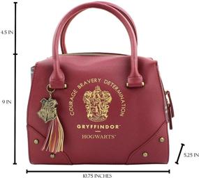 img 1 attached to 👜 Hogwarts Houses Womens Top Handle Shoulder Satchel Bag - Harry Potter Inspired Purse Designer Handbag