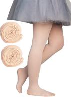 🩰 dancina microfiber footed tights for toddler and girls (multiple solid colors) logo