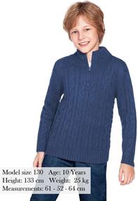 img 3 attached to Boyoo Knitted Sweater Lightweight Pullovers Boys' Clothing in Sweaters