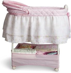 img 2 attached to 🎠 Discover the Magic of the Delta Children Gliding Bassinet, Disney Princess!