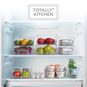 img 1 attached to 🥚 Clear Plastic Egg Holder Organizer with Lid and Handles - BPA Free Fridge Container, 21 Egg Tray, Refrigerator Storage Solution by Totally Kitchen