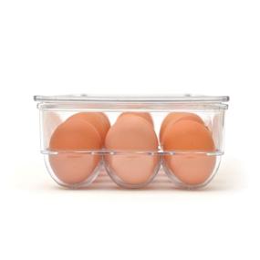 img 3 attached to 🥚 Clear Plastic Egg Holder Organizer with Lid and Handles - BPA Free Fridge Container, 21 Egg Tray, Refrigerator Storage Solution by Totally Kitchen