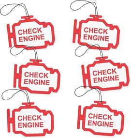 img 2 attached to Freshy Factory New Car Scent Check Engine Car Air Freshener - Pack of 6 Funny Car Accessories