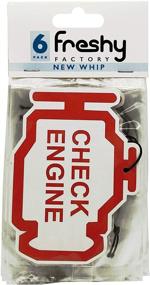 img 3 attached to Freshy Factory New Car Scent Check Engine Car Air Freshener - Pack of 6 Funny Car Accessories