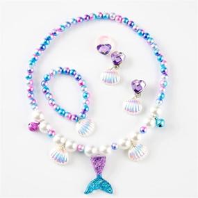 img 2 attached to 🧜 Dive into Elegance with the Mermaid Costume Halloween Princess Jewelry