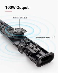 img 1 attached to Nebula Soundbar Support Built Subwoofers Home Audio