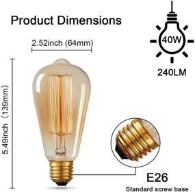 img 3 attached to 💡 DoresShop Standard Dimmable Incandescent Decorative Lighting Solution