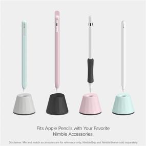 img 3 attached to UPPERCASE Designs NimbleStand Vertical Stand Compatible With Apple Pencil With/Without Sleeve Or Grip (Onyx Black)