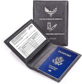 img 3 attached to Passport Holder Vaccine Leather Document